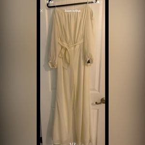 Ivory Off the shoulder romper